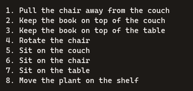Scenario Setup - Task and obstacle configuration